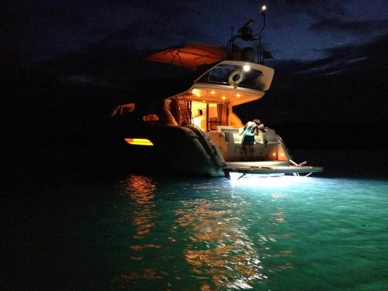 12V DC Stern Transom Lights Stainless Steel Marine Underwater Lights
