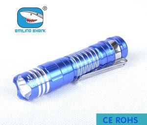 Aluminum Alloy LED Flashlight Mini Torch with Pocket Clip