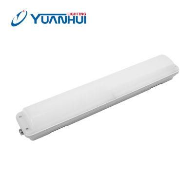 IP66 Ik10 LED Waterproof Lamp Linear Tri-Proof Fixture Aluminum Housing Ik10 LED Batten Lamp