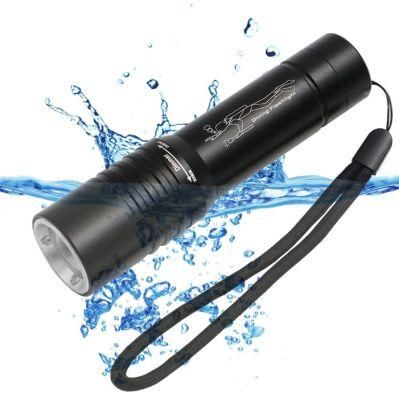 Wholesale Aluminum Underwater Torch Lamp Portable COB LED Torch Light Waterproof Ipx8 Camping Rechargeable LED Driving Flashlight
