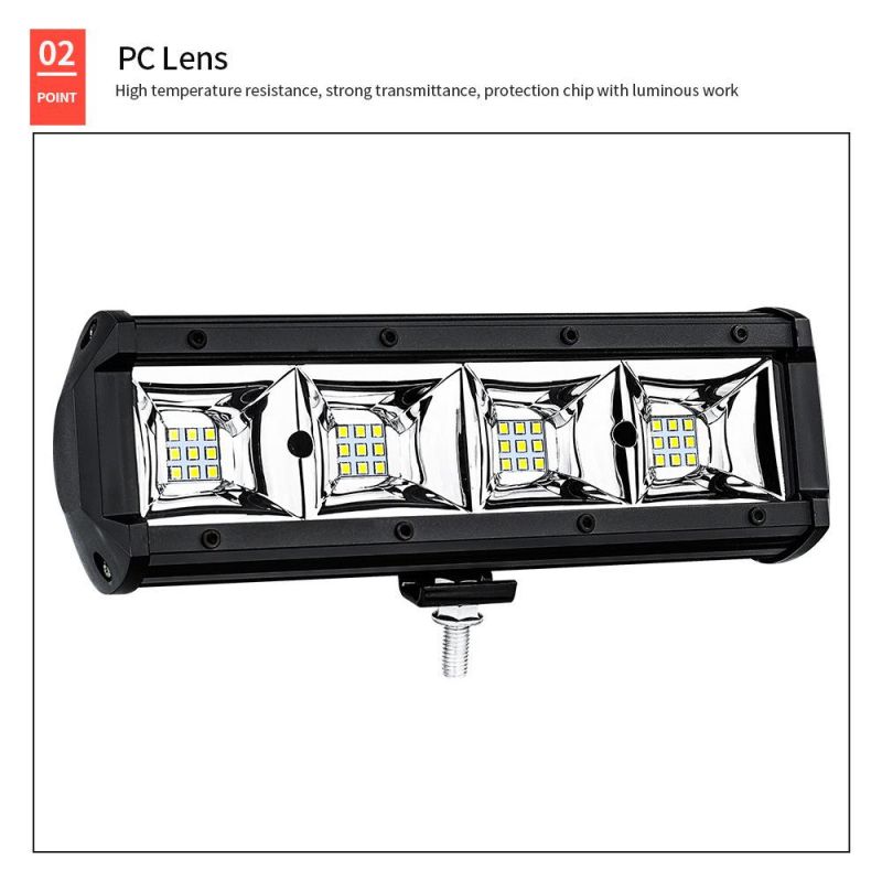 Dxz 9inch 36LED 108W LED Light Bar Tractor Boat off Road 4WD 4X4 Truck SUV ATV