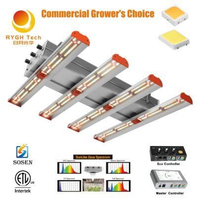 Rygh Tech Sundro Series 4 Bar Samsung 240W 250W LED UV IR Red Lm301h/Lm301b Strip Grow Light