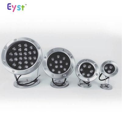 High Quality Swimming Pool Lamp IP68 3W/6W/9W/12W/15W/18W/24W/36W RGB Stainless Steel LED Underwater Light