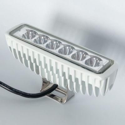 White Chrome Rectangular LED Driving Light for Truck