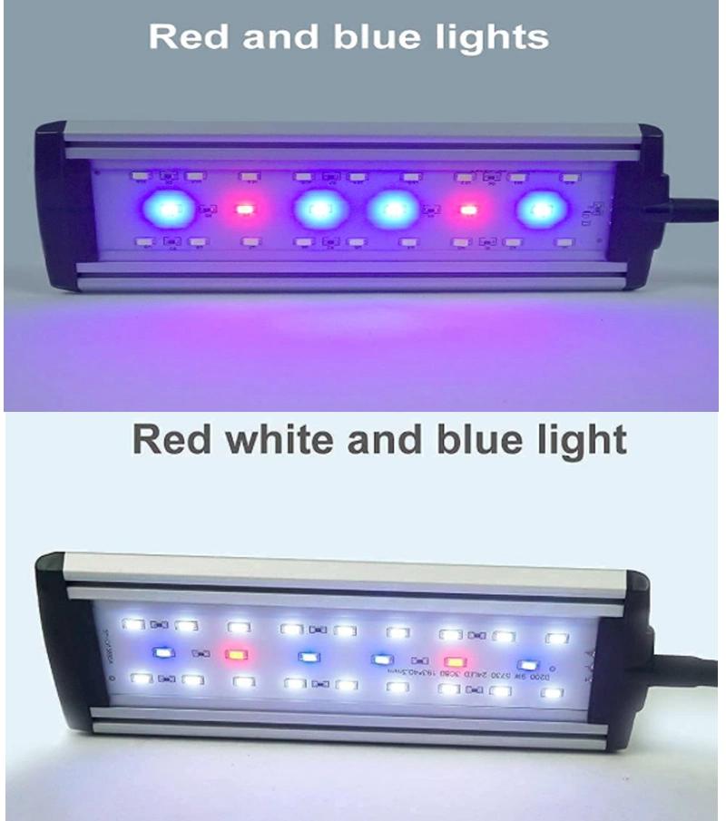 Clip on Light, Clamp Aquarium Light with White+ Blue+Red LEDs