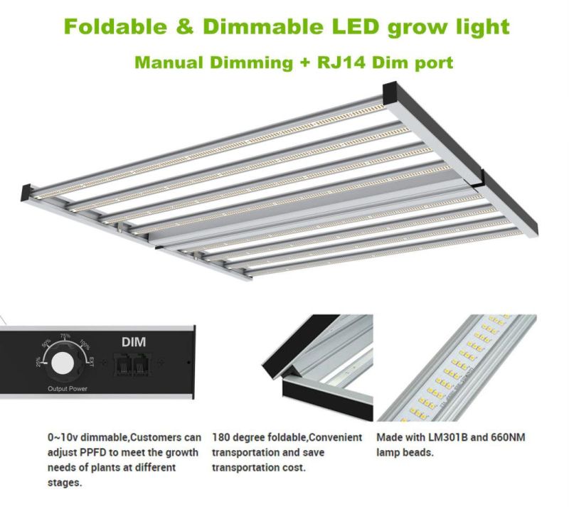 880W Supplemen Lighting Samsung Lm301b LED Grow Light Bar Full Spectrum for Greenhouse Indoor Grow
