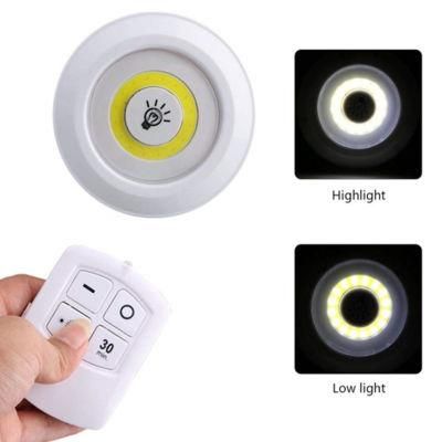 Dimmable LED Under Cabinet Light with Remote Control Battery Operated LED Closets Lights for Wardrobe Bathroom Lighting