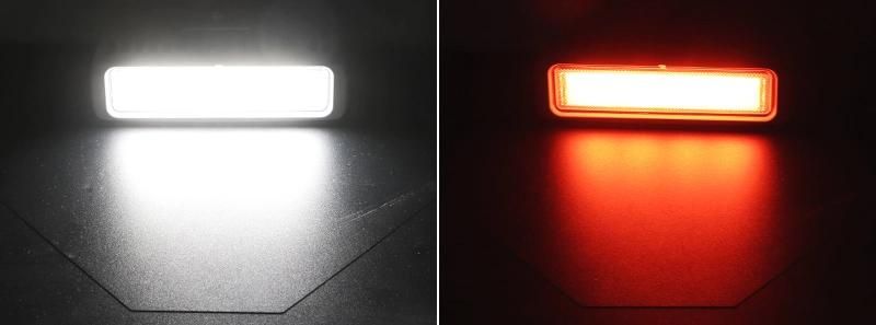 6481wr LED Marine Lights LED Reversing Brake Lights 6.0 Inch 48W 3300lm White Red Flood Beam