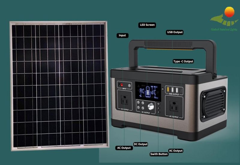 New Portable Solar System Outdoor Mobile Phone Notebook Camera Charging Station Solar Energy System