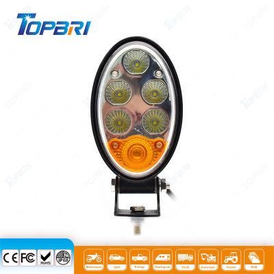 Oval Amber White LED Agriculture Work Working Light for Tractor