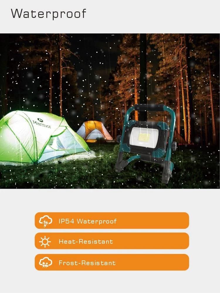 High Quality Portable Rechargeable LED Work Light High Lumens Camping Emergency Square LED Work Light