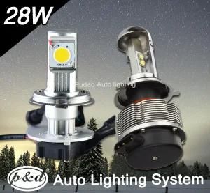 Bulit-in Fan and CREE COB 60W LED Headlight Bulb H4