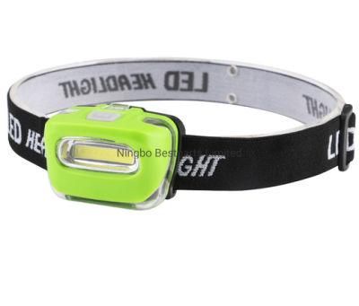 Wholesale Camping Battery Powered Durable Head Troch Light Emergency Flashing Head Torch Lamp Portable Headlight Hot COB LED Headlamp