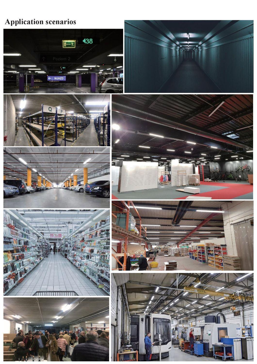 Vapor Tight LED Linear Light Fixture 1.2m 40W Tri-Proof IP65 Tube Lamp