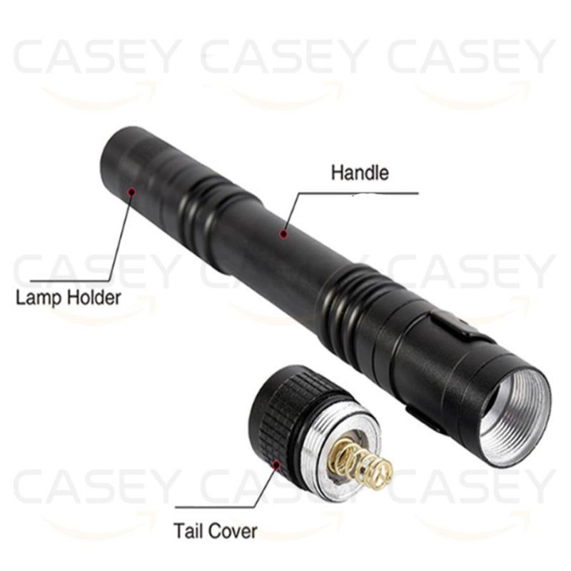 Aluminium 3W CREE LED Dry Battery Pen Light with Strong Magnet