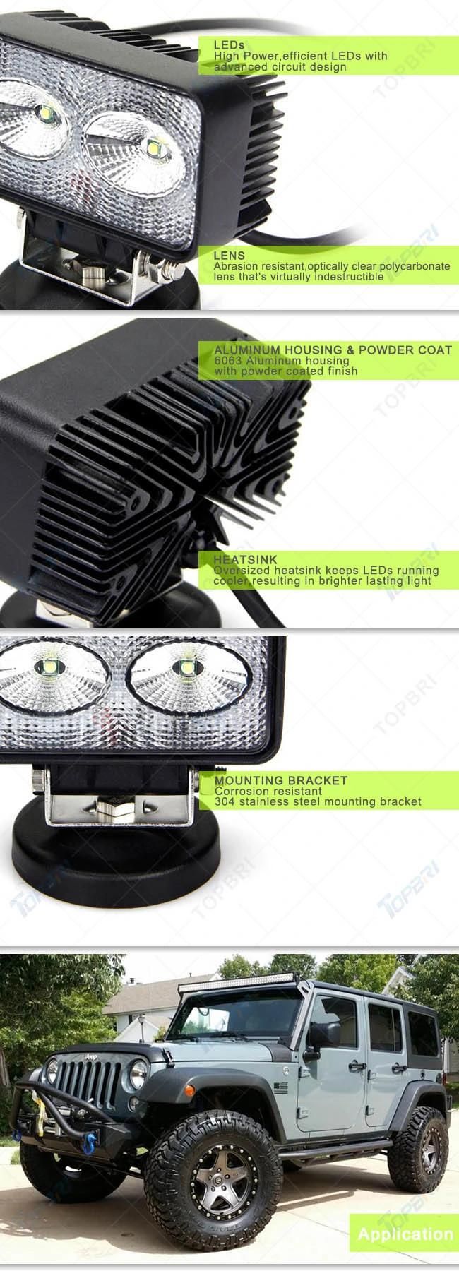 20W 4inch 10-30V Auto LED Working Lamp for Trucks