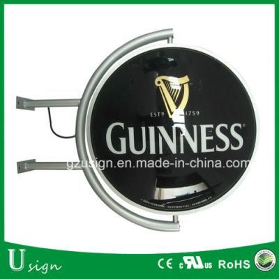 Storefront Advertising Hanging Beer Sign Display Custom LED Light Box