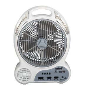 Rechargeable Table Fan with Radio
