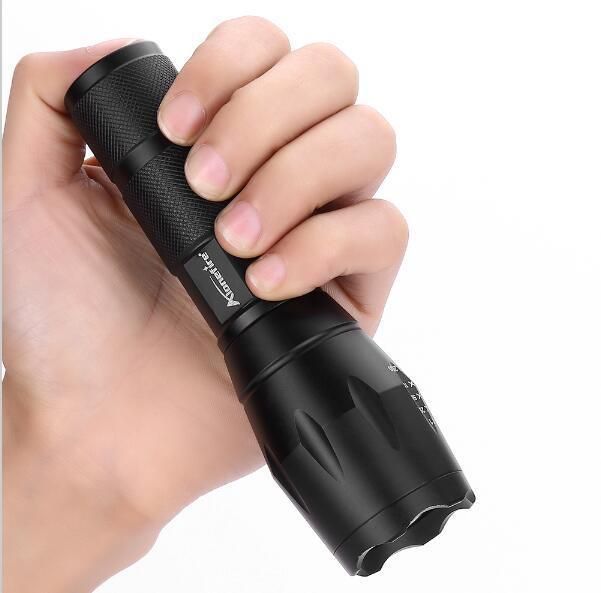 USA EU Hot CREE Xml T6 LED 1000lm Aluminum Waterproof Zoomable Torch 18650 Rechargeable Tactical 5 Model Zoom Flashlight