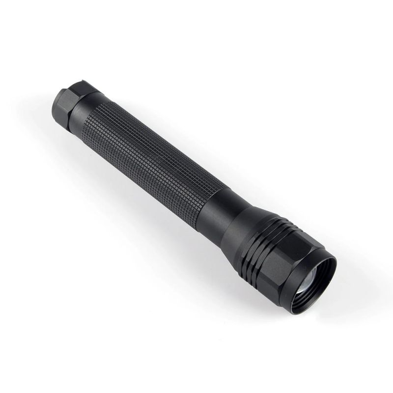Yichen 3D Battery Operated Zoomable Aluminum Alloy LED Flashlight with Long Body