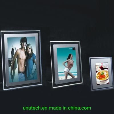 LED Backlit Aluminum Frame Extremely Slim Display Crystal Light Box