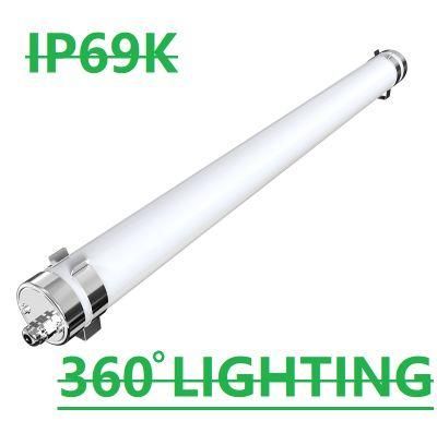 China Factory CE RoHS SAA TUV Approved IP67 LED Tri-Proof Light Waterproof IP69K Lighting Fixture Linear Flood Batten Light