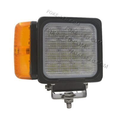 New Design 4 Inch 48W Square LED Working Light with Turn Signal Warning Lighting