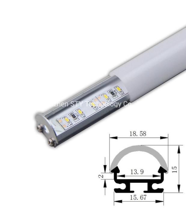 Round LED Aluminum Linear Cabinet Light Bar for Kitchen Wardrobe Closet and Cupboard