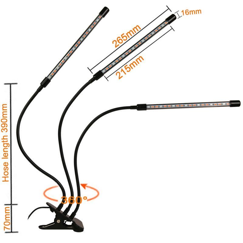 LED Grow Light for Plant and Flowers with USB and Chip