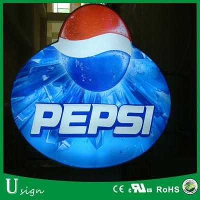 Sign Board Designs for Shops LED Circle Logo Lightbox