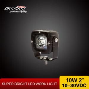 Square CREE 10W LED Work Light for Truck Mining