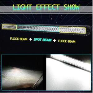 50 Inch 288W Straight Dual Row Amber Flashing LED Light Bar