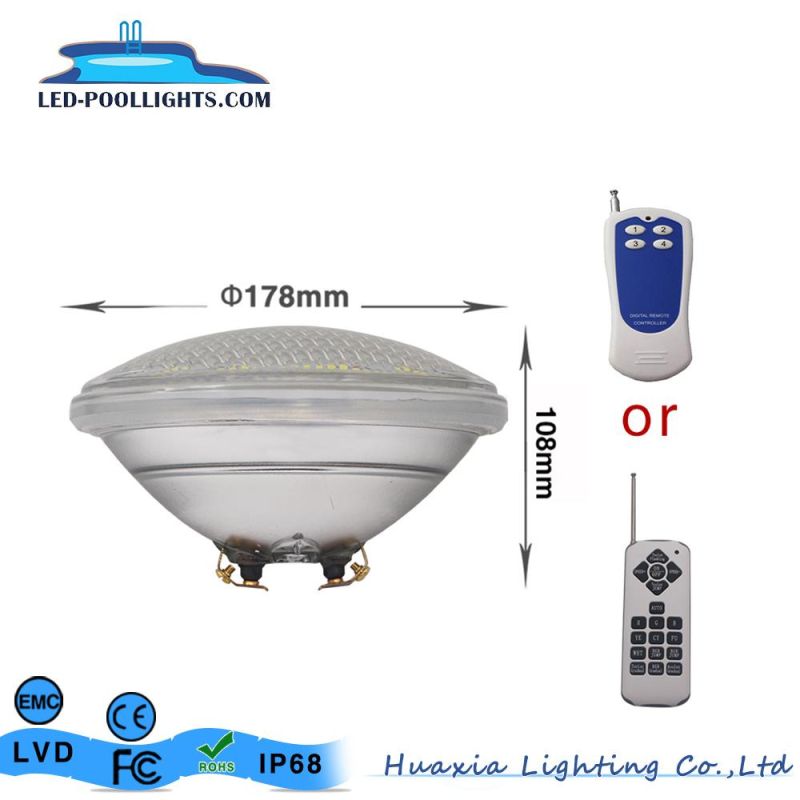 IP68 Waterproof Thick Glass 18W 12V PAR56 LED Underwater Swimming Pool Light for Outdoor Pool