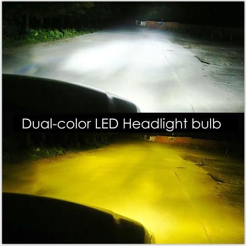 H1 H3 H11 Kit Lampada Alto Baixo 6000K CREE LED H4 H7 LED Carro R8 LED Automotivo 12V 24V C6 Dual Color 6000K 3000K 3800lm LED Fog Light Car LED Headlight