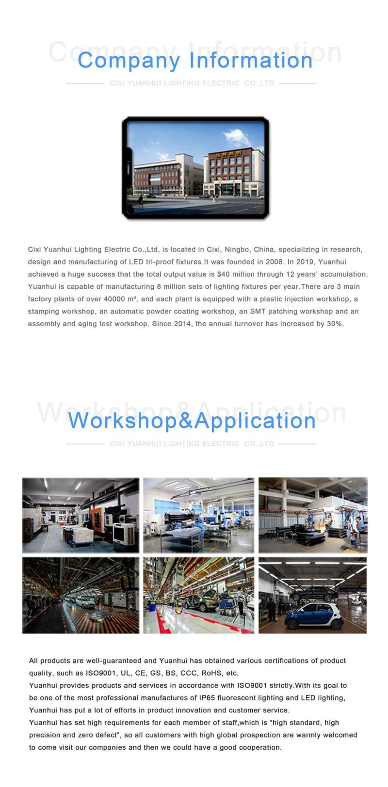 Hot Selling LED Linear Waterproof Light with Emergency for Factory