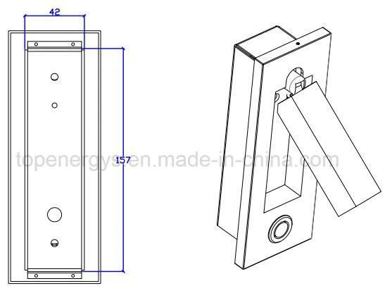 Rotatable LED Wall Lamp Bh-014 Decorative Adjustable Headboard Light Hotel Bedside Reading Light