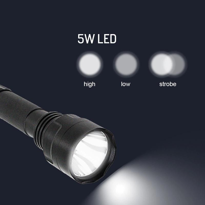 300lm Rechargeable Yunzhe Color Box /OEM 28*45*155mm Outdoor Light Flashlight