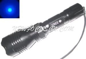 High Power Cree Blue LED Flashlight 1*18650