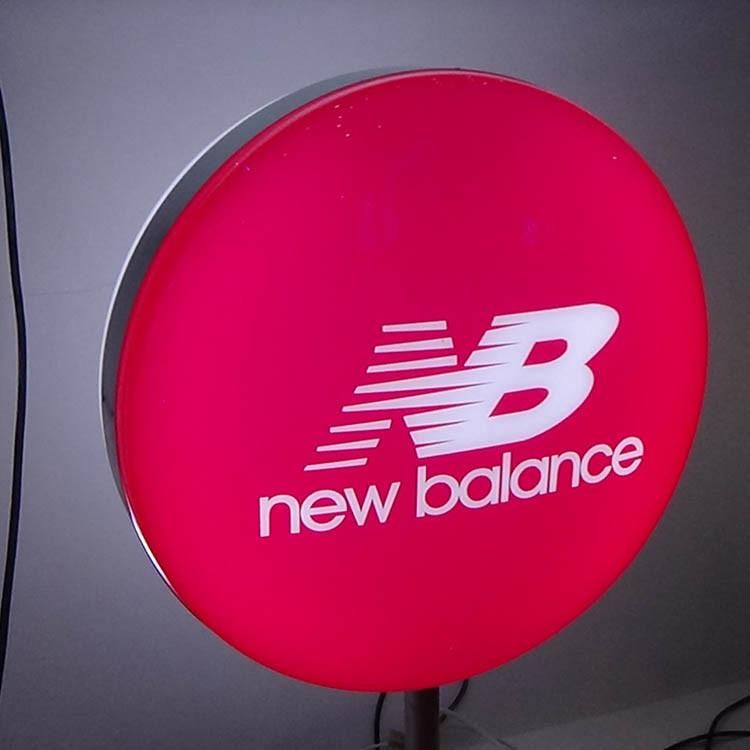 Free Stand Nb Shoes Store Front Illuminated Advertising LED Double Side Light Box