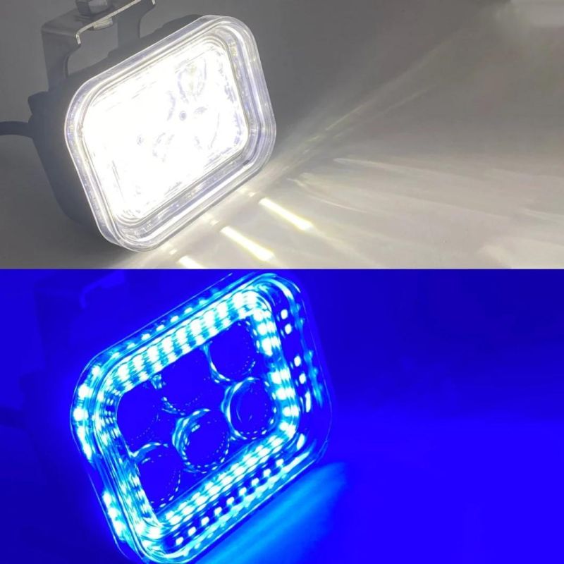 Square 4inch 18W Lens Work Light 12V 24V Flood Spot Beam LED Fog Lamp for Jeep SUV Truck Offroad Motorcycle Fog Driving Bulbs