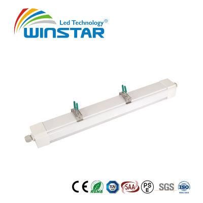 IP66 150LMW LED Linear Light/LED Tri Proof Light/LED Batten Light 4FT 40W 0-10V Dimmable