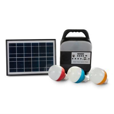 LED Effect Lights Solar Photovoltaic Power Generation System for Home Outdoor Night Market Lighting Garden Lamps Can Be Rechargeable