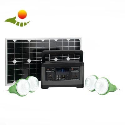 Solar Energy Inverter Portable Solar System Charging Station with AC/DC/220V/Type-C Output