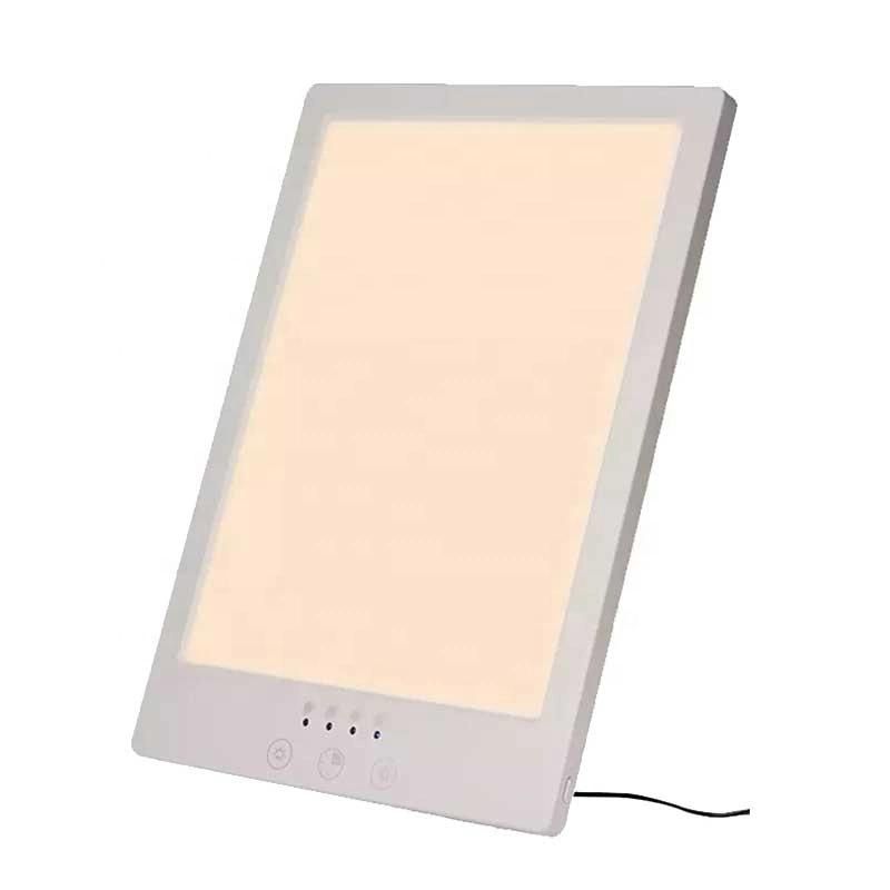 Happy Light Luxe - UV-Free LED Therapy Lamp Bright White Light with 10, 000 Lux Adjustable Brightness and Color Plus Countdown Timer
