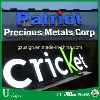 LED Rimless Channel Letter Advertising Logo Sign Board