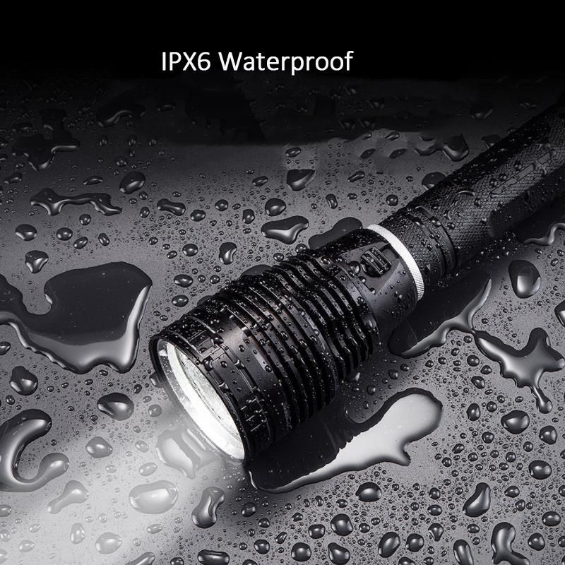 30W Xhp70 LED Aluminum Waterproof Underwater Sea Diving Torch Light