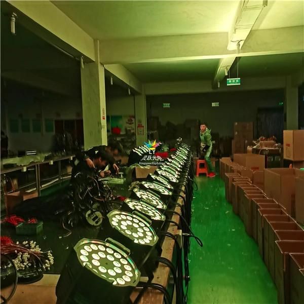 24PCS 18W Rgbwuv 6in1 LED PAR Stage Lighting Equipment for Event