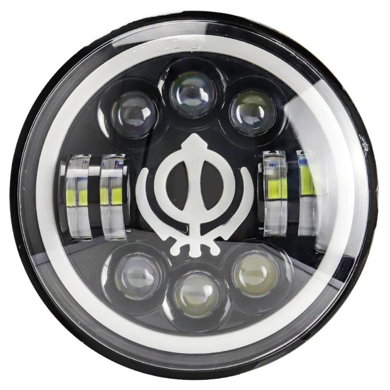 Dxz 7inch 12V 24V Car Accessories for Jk Wrangler Jeep 90W LED Headlight DRL Hi/Low Beam Lamp
