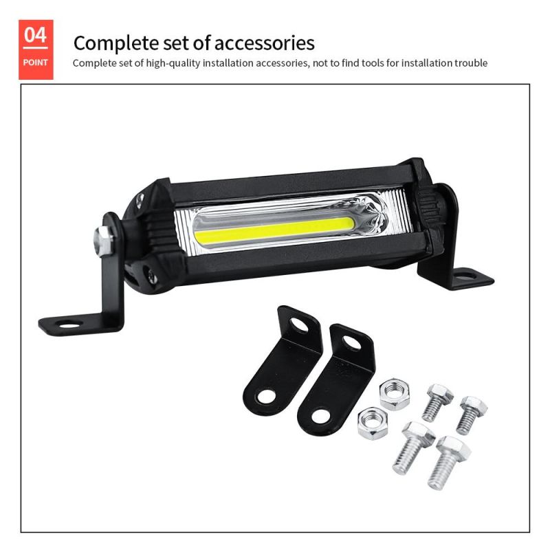 Dxz COB LED Lights Offroad LED Work Bulb 9W LED Flood Beam Lamp Car 4X4 Tractors Trucks LED Light Bar