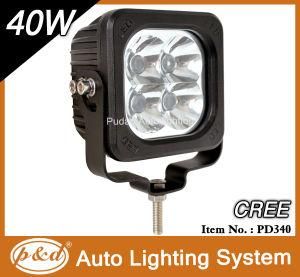 Square 40W LED Work Light, LED Working Light, LED Work Lamp for Truck, Heavy Duty Machine